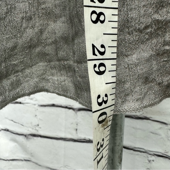 SIMPLY COUTURE Tunic Top Sz SLight Gray Sheer Tiered Overlay Fairy Whims… - Picture 5 of 10